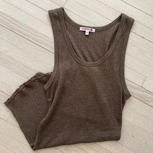 Sundry Basic Ribbed Tank